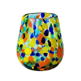 10 Strawberry Street 6 pc Carnival Stemless Wine Glass Set