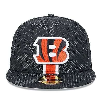 Men's New Era Black Cincinnati Bengals 2024 Sideline 59FIFTY Fitted Hat