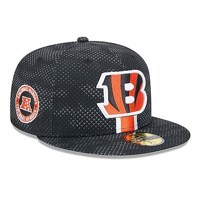 Men's New Era Black Cincinnati Bengals 2024 Sideline 59FIFTY Fitted Hat