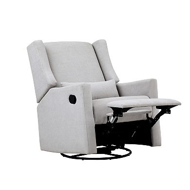 Pronto Swivel Glider Recliner With Pillow