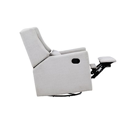 Pronto Swivel Glider Recliner With Pillow