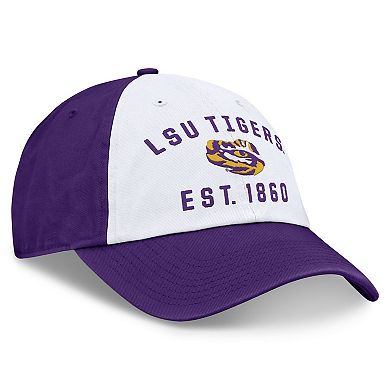 Men's Top of the World White/Purple LSU Tigers Heritage Weston Adjustable Hat