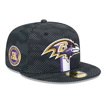 Men's New Era Black Baltimore Ravens 2024 Sideline 59FIFTY Fitted Hat