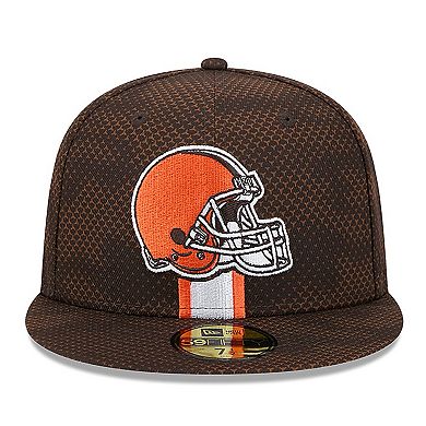 Men's New Era Brown Cleveland Browns 2024 Sideline 59FIFTY Fitted Hat