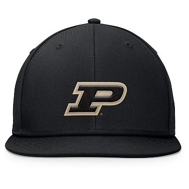 Men's Top of the World Black Purdue Boilermakers Fundamental Snapback Hat