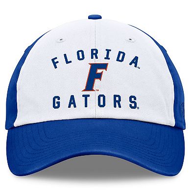 Men's Top of the World White/Royal Florida Gators Heritage Weston Adjustable Hat