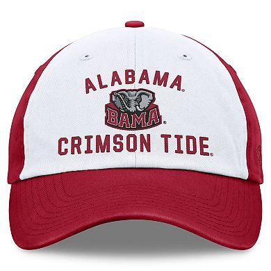 Men's Top of the World White/Crimson Alabama Crimson Tide Heritage Weston Adjustable Hat