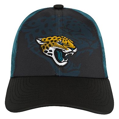 Youth Black/Teal Jacksonville Jaguars Combine Two-Tone Adjustable Hat