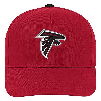 Youth Red Atlanta Falcons Team Pre-Curved Adjustable Hat