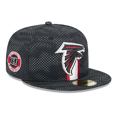 Men's New Era Black Atlanta Falcons 2024 Sideline 59FIFTY Fitted Hat