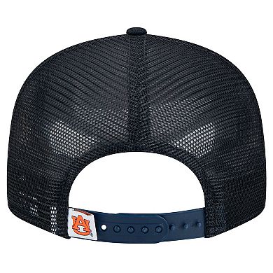 Men's New Era Navy Auburn Tigers 9FIFTY Trucker Snapback Hat