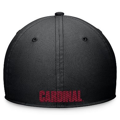 Unisex Nike Black Stanford Cardinal 2024 Sideline Rise Swoosh Flex Hat
