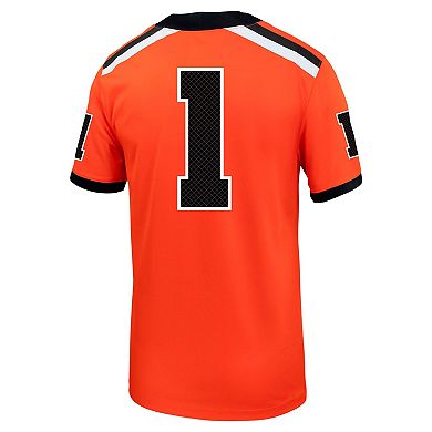 Men's Nike #1 Orange Oregon State Beavers Untouchable Football Jersey