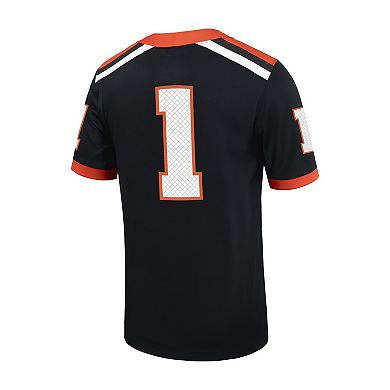 Men's Nike #1 Black Oregon State Beavers Untouchable Football Jersey