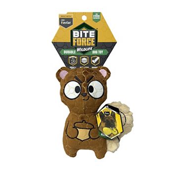 Bite Force Durable Plush Squirrel Dog Toy