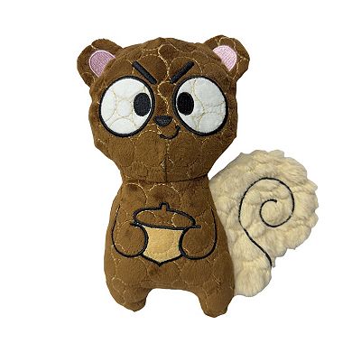 Bite Force Durable Plush Squirrel Dog Toy