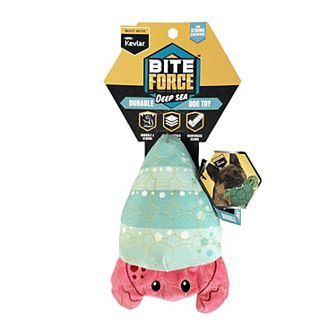 Bite Force Durable Plush Hermit Crab Dog Toy