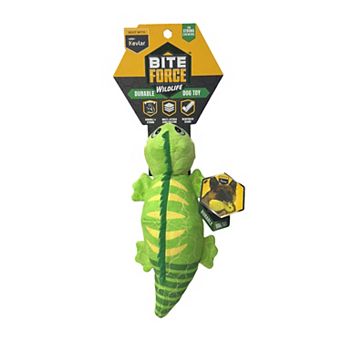 Bite Force Durable Plush Iguana Dog Toy