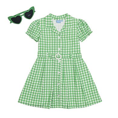 Girls Draper James Dress + Sunglasses Set