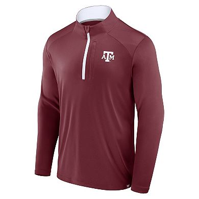 Men's Fanatics Maroon Texas A&M Aggies Fundamental Defender Quarter-Zip Jacket