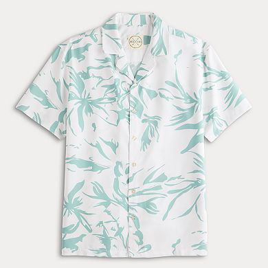 Men's Birch x Black Woven Camp Shirt