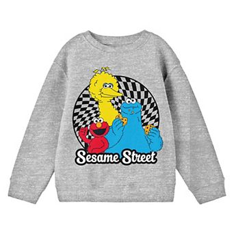 Boys 8-20 Sesame Street Characters Long Sleeve Graphic Tee