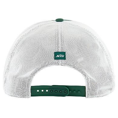 Men's '47 Green/White New York Jets Downburst Relaxed Hitch Trucker Adjustable Hat