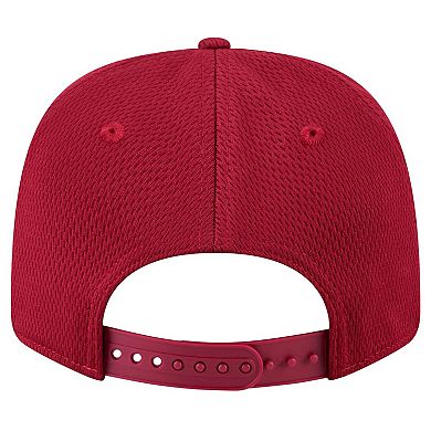 Men's New Era Cardinal Arkansas Razorbacks Patched 9SEVENTY Stretch-Snap Adjustable Hat