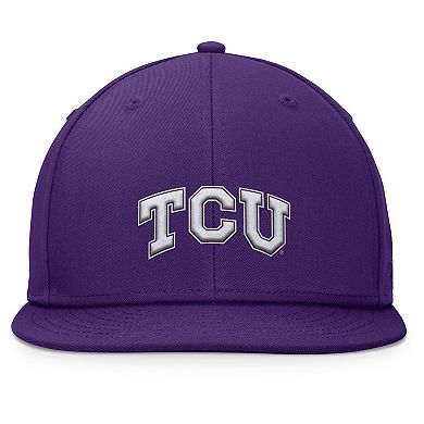 Men's Top of the World Purple TCU Horned Frogs Fundamental Snapback Hat