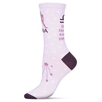 Libra Zodiac Sign Crew Sock