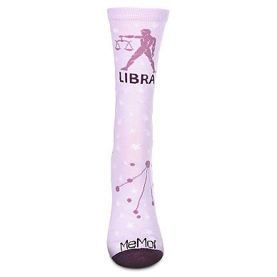 Libra Zodiac Sign Crew Sock