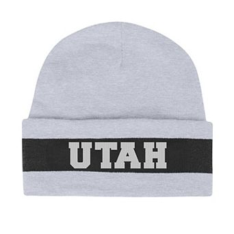 Men's Under Armour Gray Utah Utes Jacquard Cuffed Knit Hat