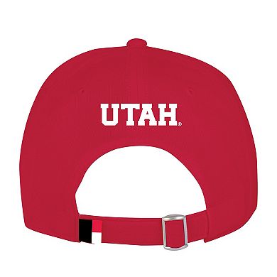 Men's Under Armour Red Utah Utes Sideline Blitzing Accent Adjustable Hat