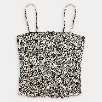 Juniors' madden girl Picot Trim Layering Cami