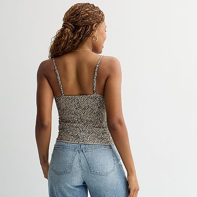 Juniors' madden girl Picot Trim Layering Cami
