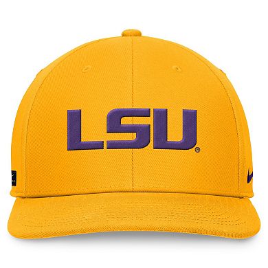 Men's Nike Gold LSU Tigers On-Field Pro Bill Snapback Hat