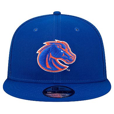 Men's New Era Royal Boise State Broncos 9FIFTY Trucker Snapback Hat