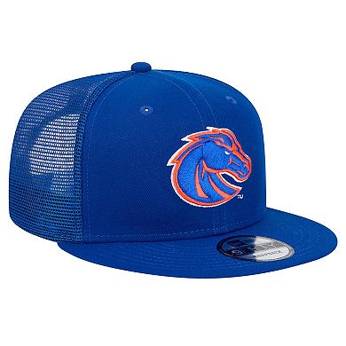 Men's New Era Royal Boise State Broncos 9FIFTY Trucker Snapback Hat