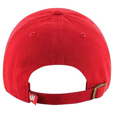 Youth '47 Red Wisconsin Badgers Clean Up Adjustable Hat