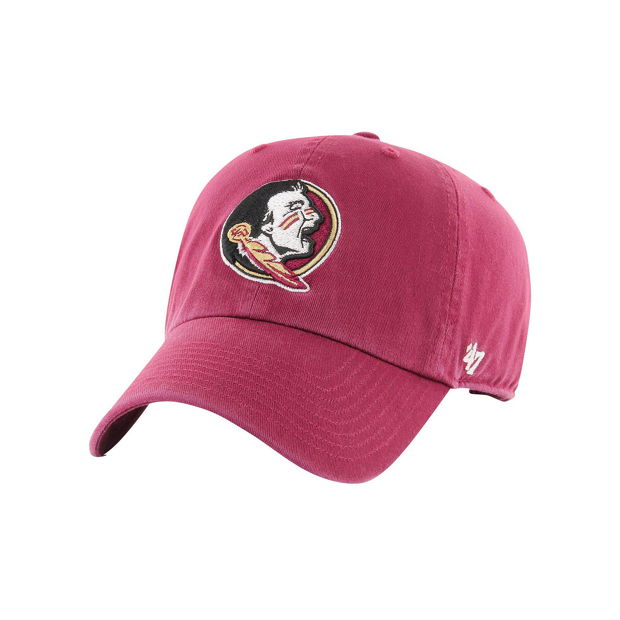 Youth 47 Garnet Florida State Seminoles Clean Up Adjustable Hat, Red