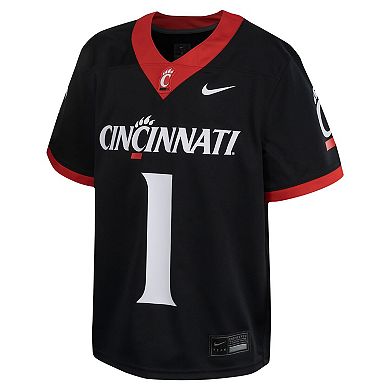 Youth Nike #1 Black Cincinnati Bearcats Untouchable Football Jersey