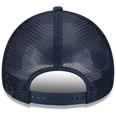 Men's New Era White/Royal New York Giants Retro Wordmark A-Frame 9FORTY Adjustable Hat