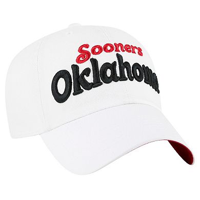 Women's '47 White Oklahoma Sooners Pensacola Clean Up Adjustable Hat