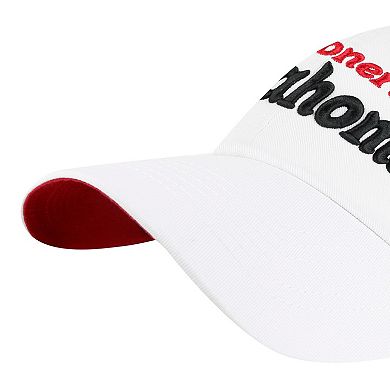 Women's '47 White Oklahoma Sooners Pensacola Clean Up Adjustable Hat
