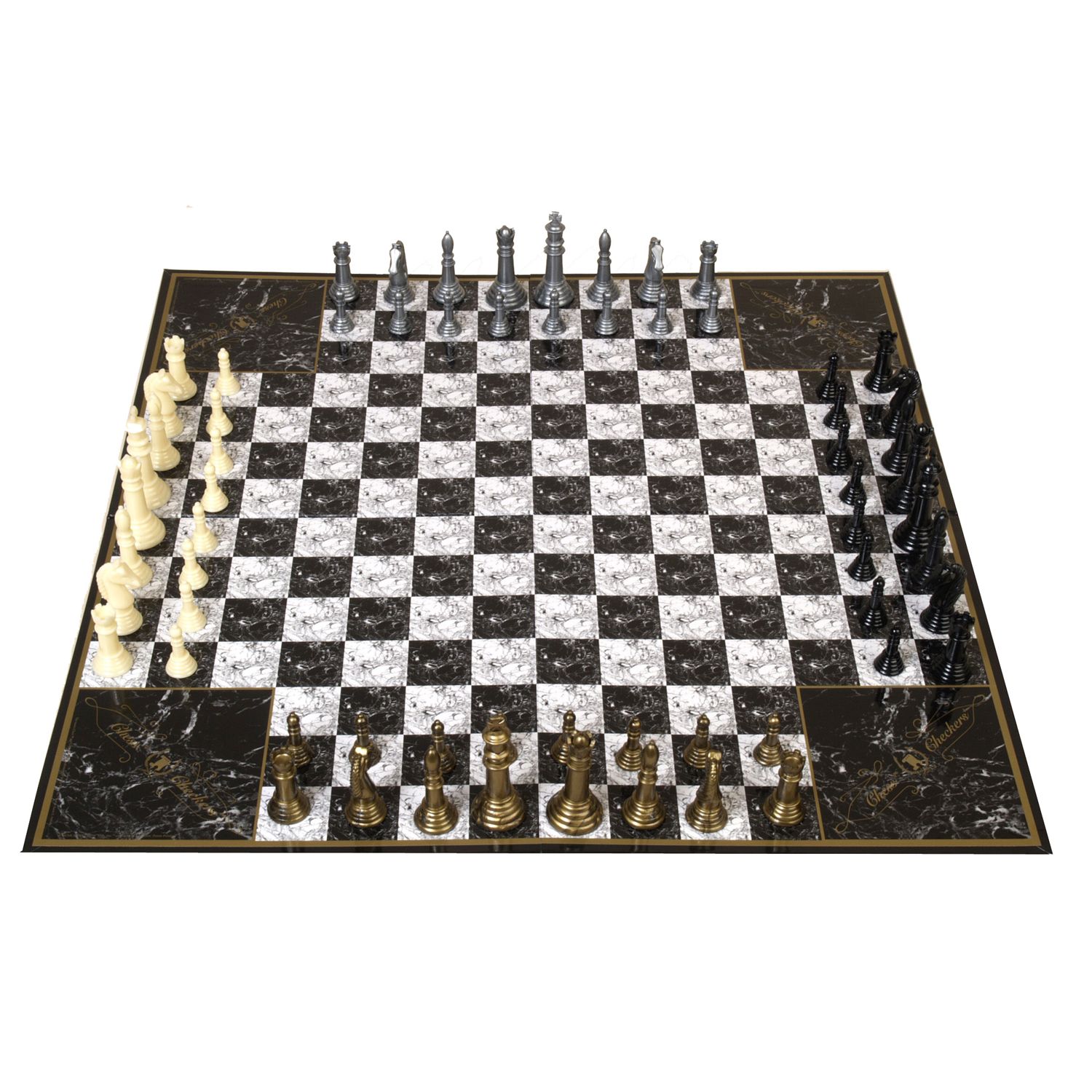 Trademark Games Modern Chess Set - Acrylic Chess Board with 32