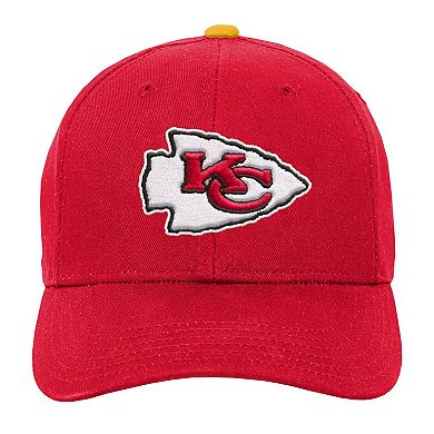 Youth Red Kansas City Chiefs Team Pre-Curved Adjustable Hat