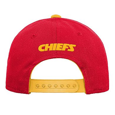 Youth Red Kansas City Chiefs Team Pre-Curved Adjustable Hat
