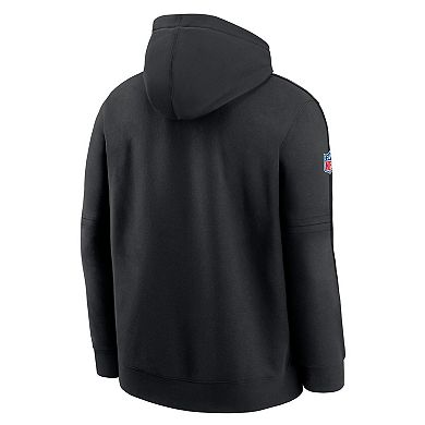 Men's Nike Black Miami Dolphins 2024 NFL Crucial Catch Club Pullover Hoodie