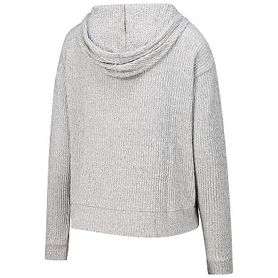 Women's Concepts Sport Gray Indianapolis Colts Juniper Long Sleeve Hoodie Top & Shorts Set