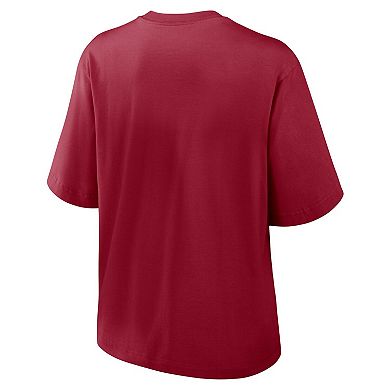 Women's Nike Crimson Oklahoma Sooners Boxy Legacy Established T-Shirt